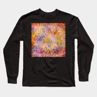 Fireworks Abstract Pattern Long Sleeve T-Shirt